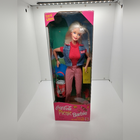 Coca-Cola Picnic Barbie Doll 1997 Mattel Special Edition NRFB with a